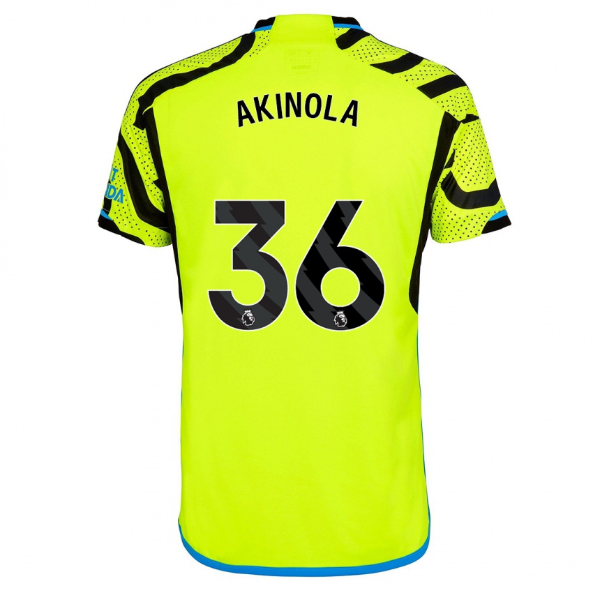 Damen Tim Akinola #36 Gelb Auswärtstrikot Trikot 2023/24 T-Shirt Österreich