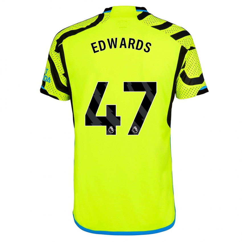 Damen Khayon Edwards #47 Gelb Auswärtstrikot Trikot 2023/24 T-Shirt Österreich