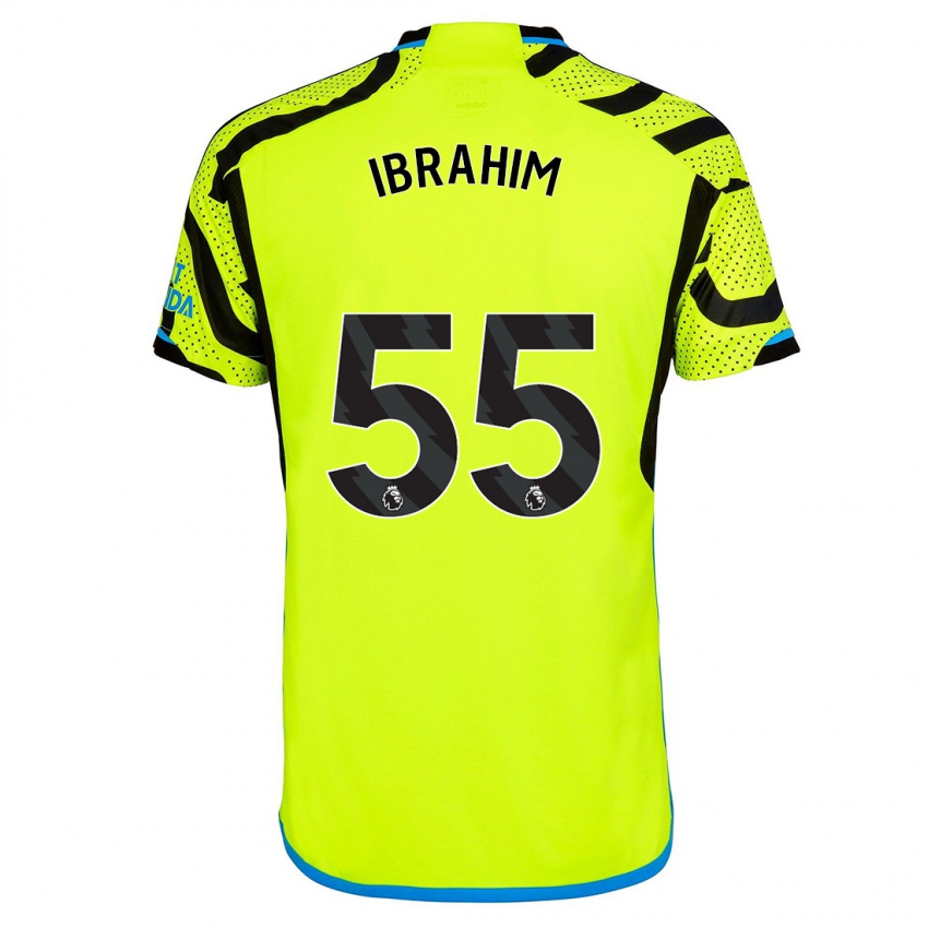 Damen Bradley Ibrahim #55 Gelb Auswärtstrikot Trikot 2023/24 T-Shirt Österreich