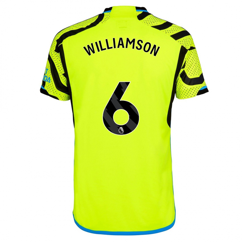 Damen Leah Williamson #6 Gelb Auswärtstrikot Trikot 2023/24 T-Shirt Österreich