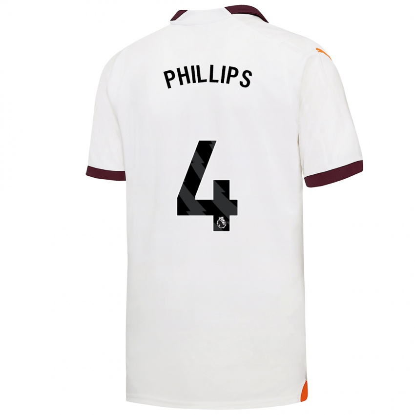 Damen Kalvin Phillips #4 Weiß Auswärtstrikot Trikot 2023/24 T-Shirt Österreich
