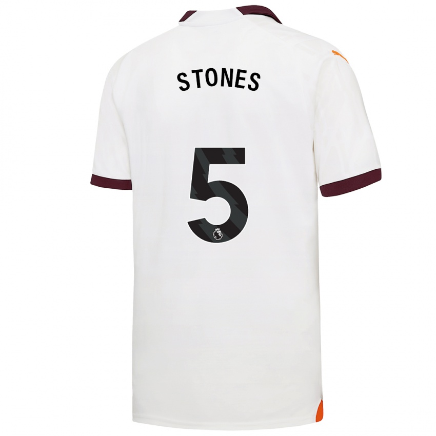 Damen John Stones #5 Weiß Auswärtstrikot Trikot 2023/24 T-Shirt Österreich