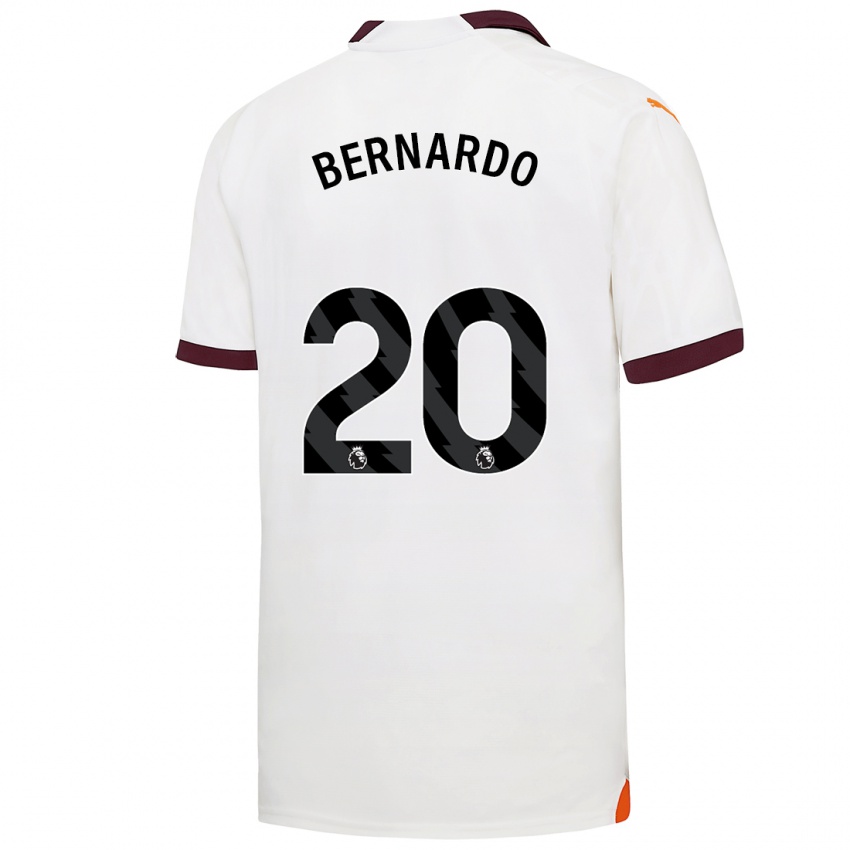Damen Bernardo Silva #20 Weiß Auswärtstrikot Trikot 2023/24 T-Shirt Österreich