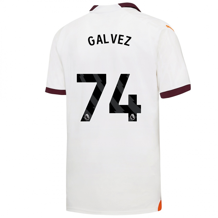 Damen Tomas Galvez #74 Weiß Auswärtstrikot Trikot 2023/24 T-Shirt Österreich