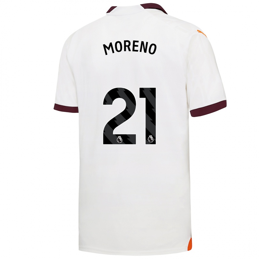 Damen Marlos Moreno #21 Weiß Auswärtstrikot Trikot 2023/24 T-Shirt Österreich