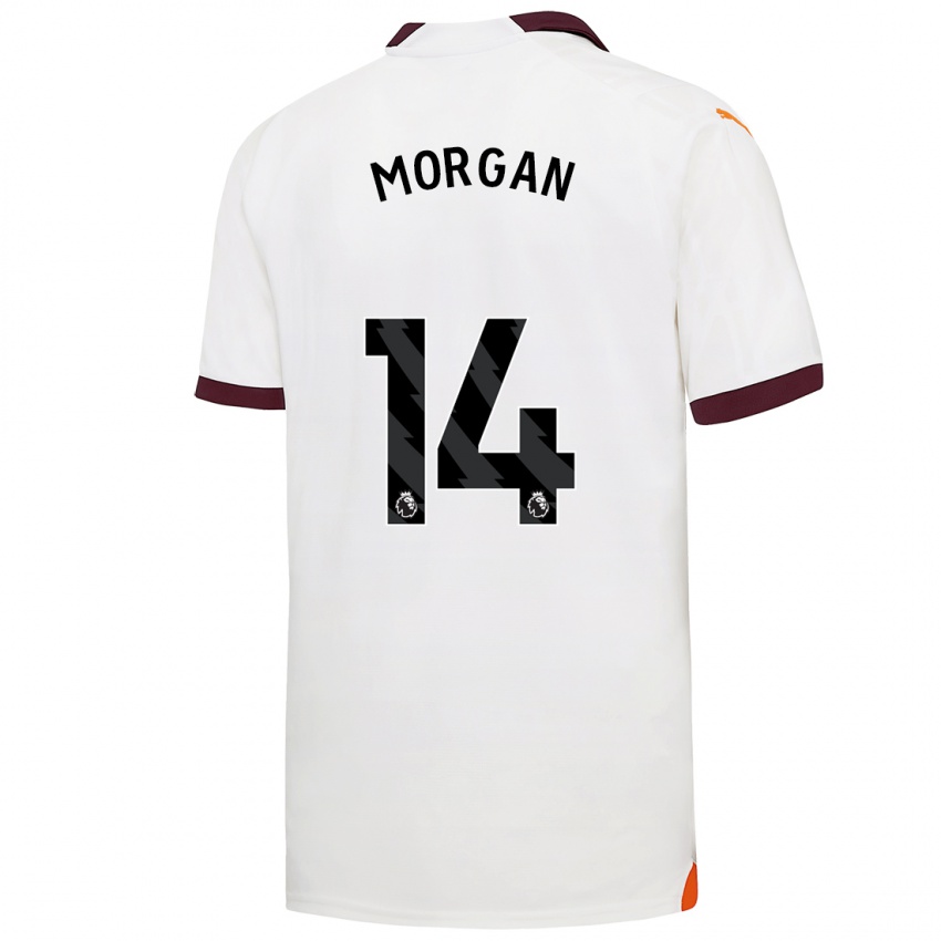 Damen Esme Morgan #14 Weiß Auswärtstrikot Trikot 2023/24 T-Shirt Österreich