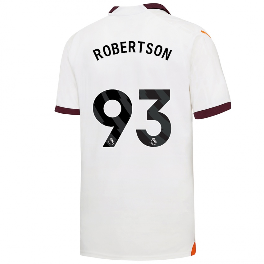Damen Alex Robertson #93 Weiß Auswärtstrikot Trikot 2023/24 T-Shirt Österreich