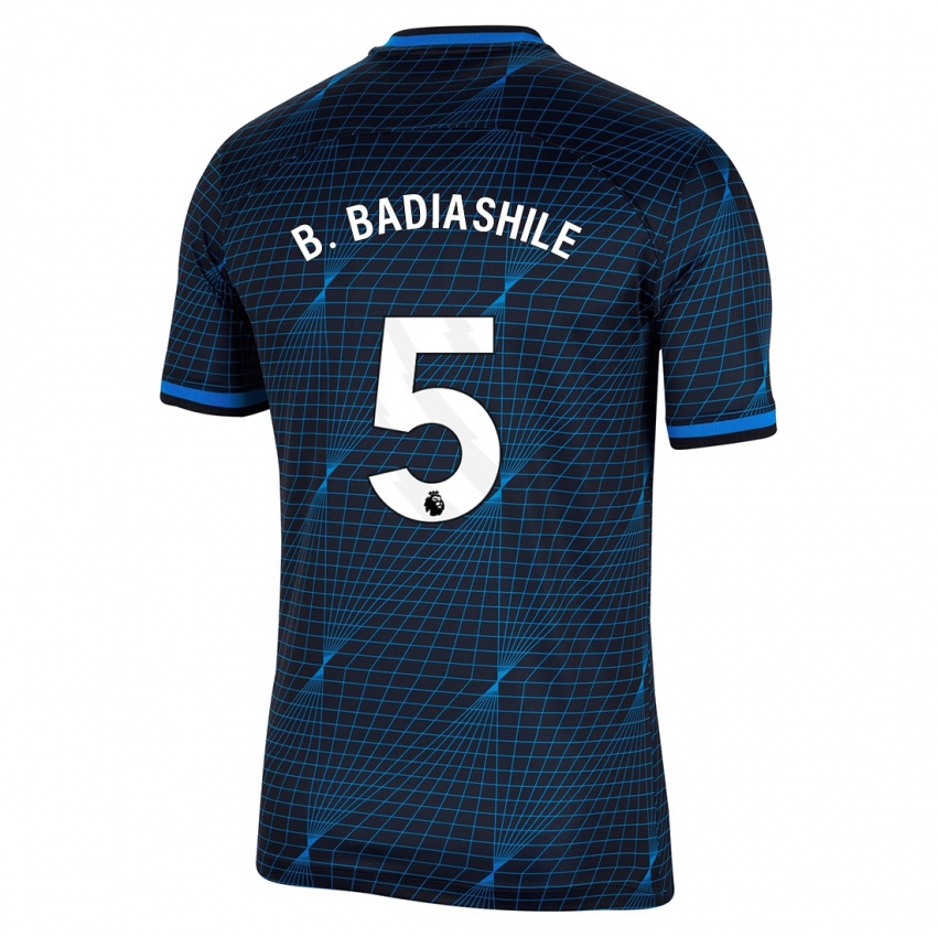 Damen Benoît Badiashile #5 Dunkelblau Auswärtstrikot Trikot 2023/24 T-Shirt Österreich