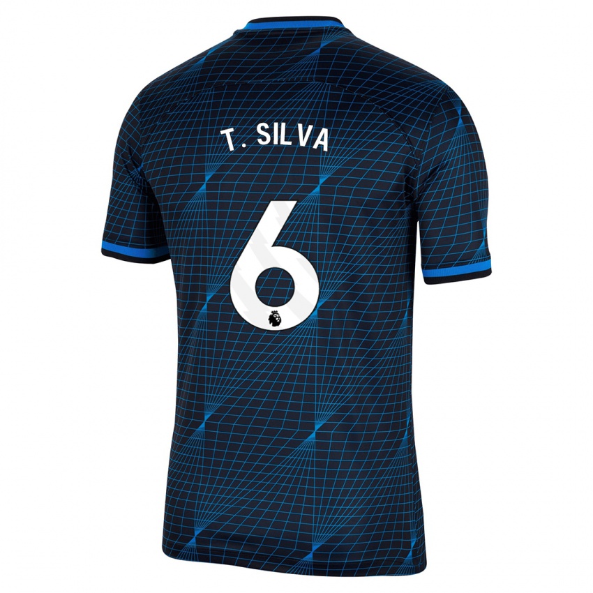 Damen Thiago Silva #6 Dunkelblau Auswärtstrikot Trikot 2023/24 T-Shirt Österreich