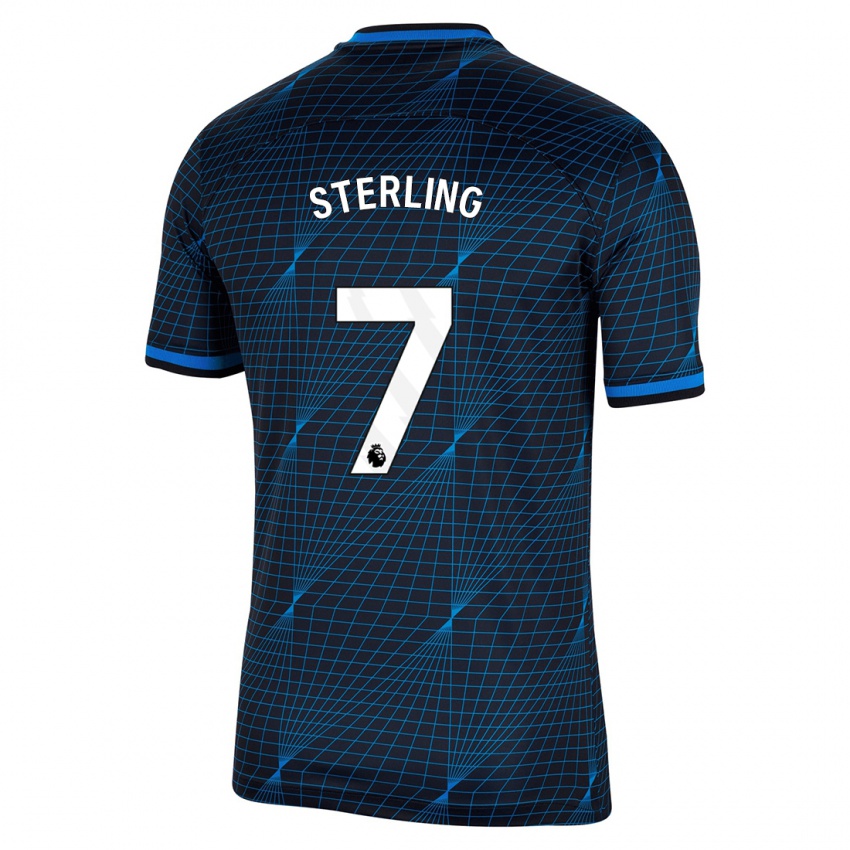 Damen Raheem Sterling #7 Dunkelblau Auswärtstrikot Trikot 2023/24 T-Shirt Österreich
