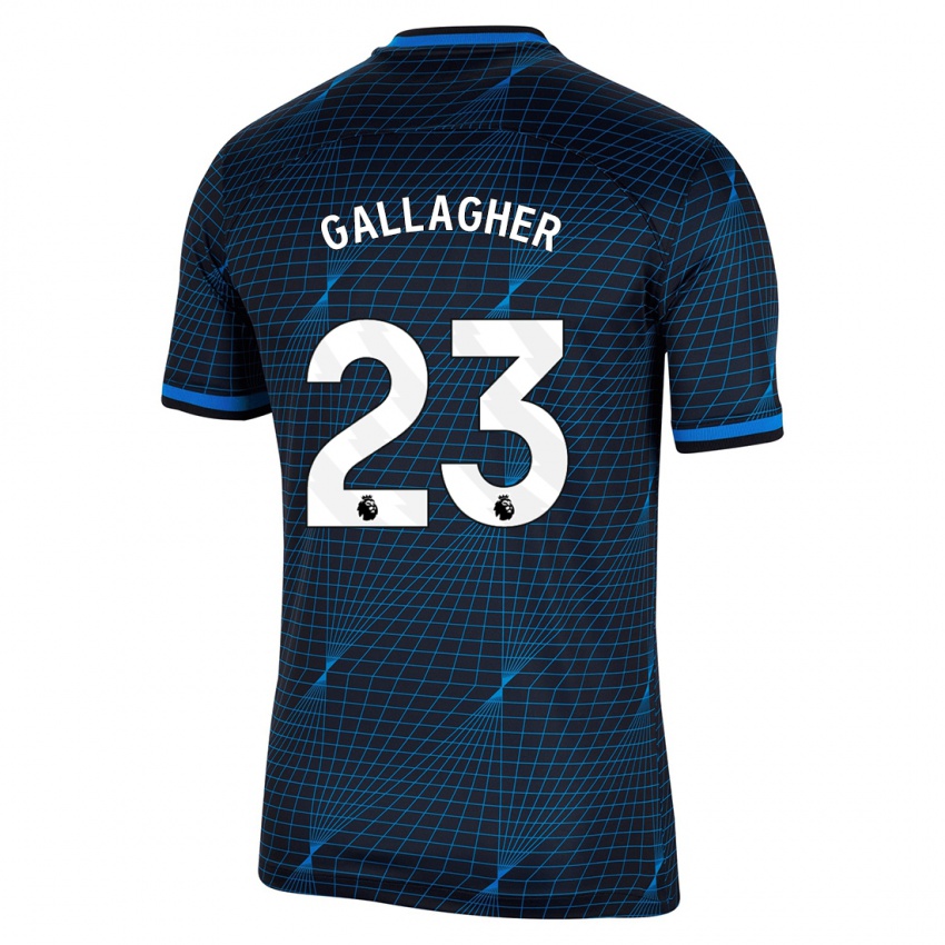 Damen Conor Gallagher #23 Dunkelblau Auswärtstrikot Trikot 2023/24 T-Shirt Österreich