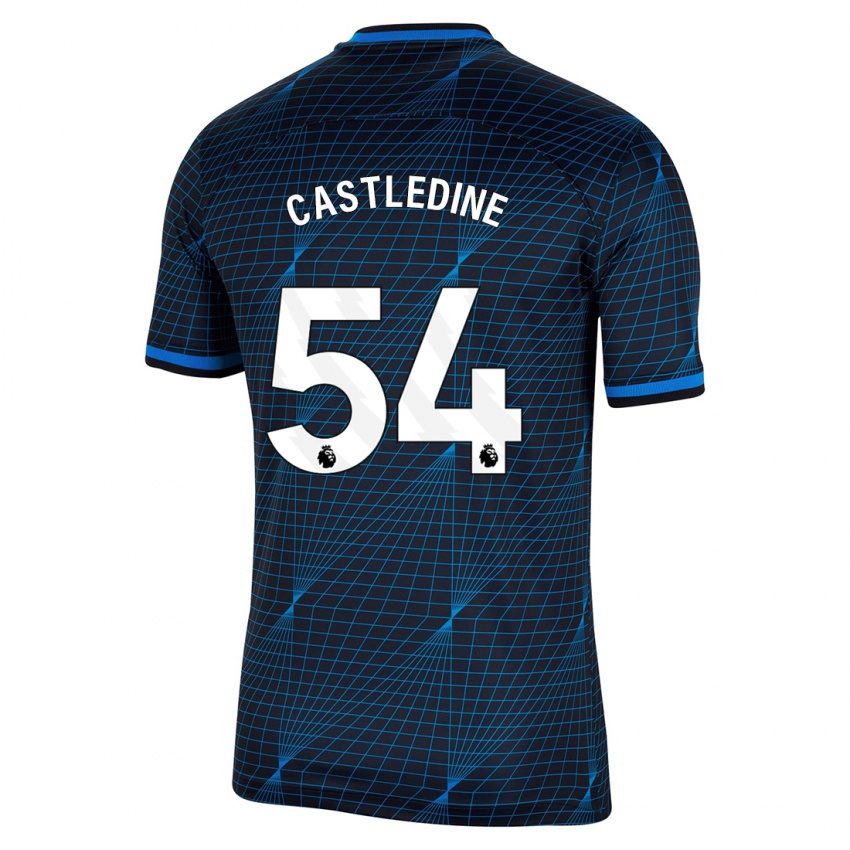 Damen Leo Castledine #54 Dunkelblau Auswärtstrikot Trikot 2023/24 T-Shirt Österreich