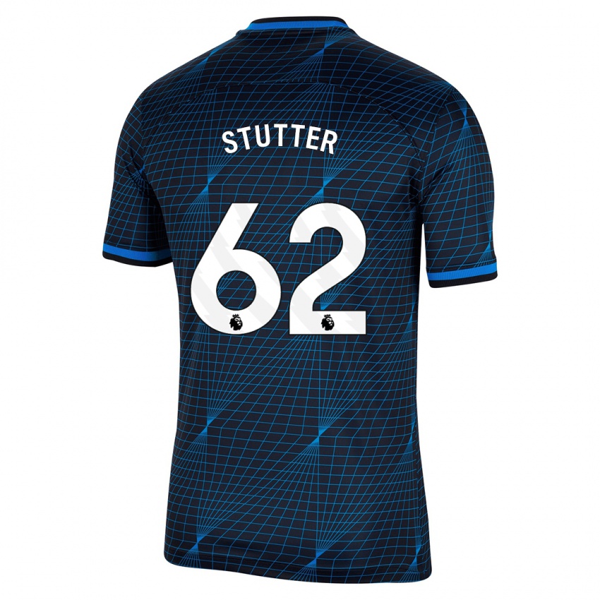 Damen Ronnie Stutter #62 Dunkelblau Auswärtstrikot Trikot 2023/24 T-Shirt Österreich