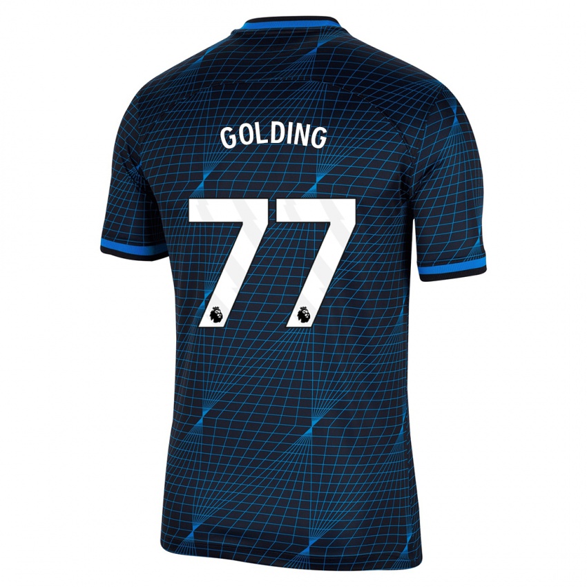 Damen Michael Golding #77 Dunkelblau Auswärtstrikot Trikot 2023/24 T-Shirt Österreich