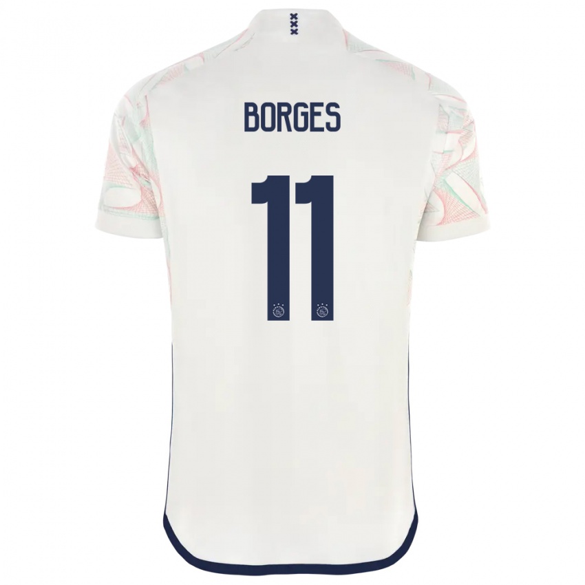 Damen Carlos Borges #11 Weiß Auswärtstrikot Trikot 2023/24 T-Shirt Österreich