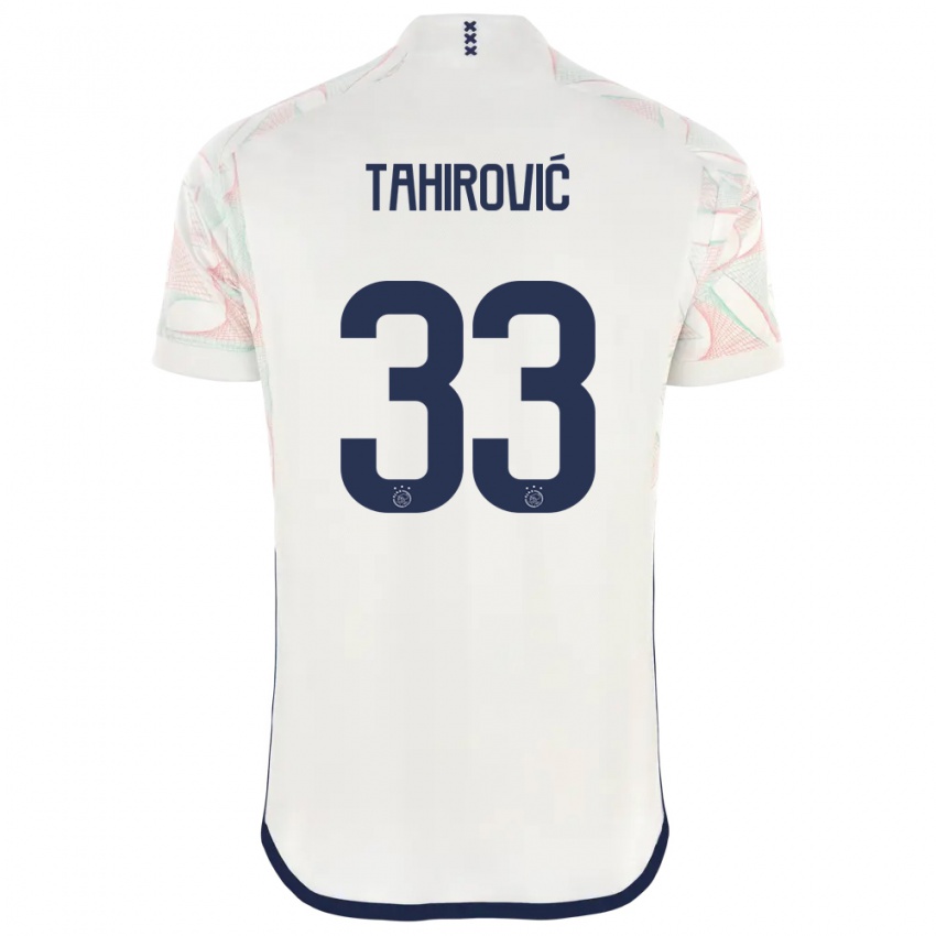 Damen Benjamin Tahirovic #33 Weiß Auswärtstrikot Trikot 2023/24 T-Shirt Österreich