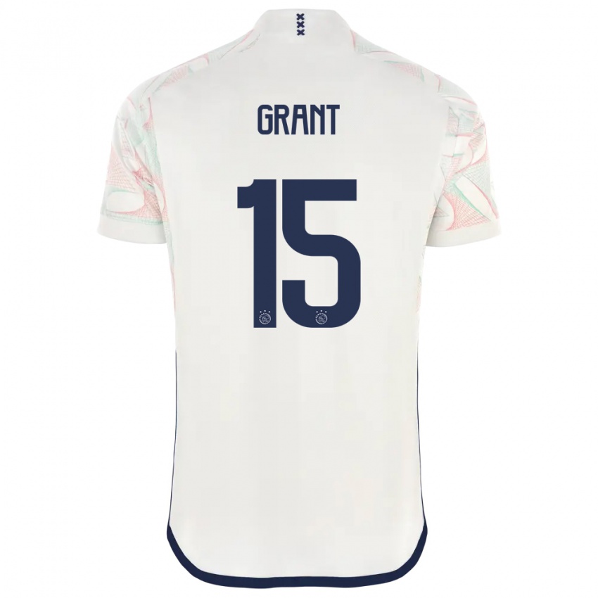 Damen Chasity Grant #15 Weiß Auswärtstrikot Trikot 2023/24 T-Shirt Österreich