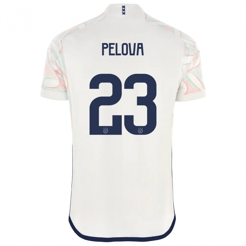 Damen Victoria Pelova #23 Weiß Auswärtstrikot Trikot 2023/24 T-Shirt Österreich