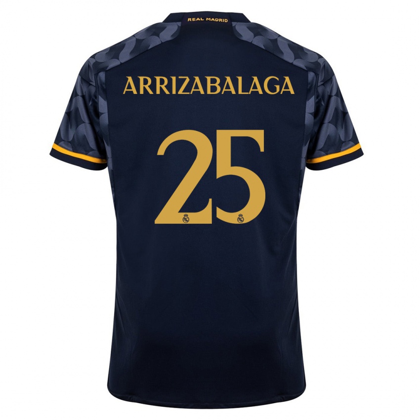 Damen Kepa Arrizabalaga #25 Dunkelblau Auswärtstrikot Trikot 2023/24 T-Shirt Österreich