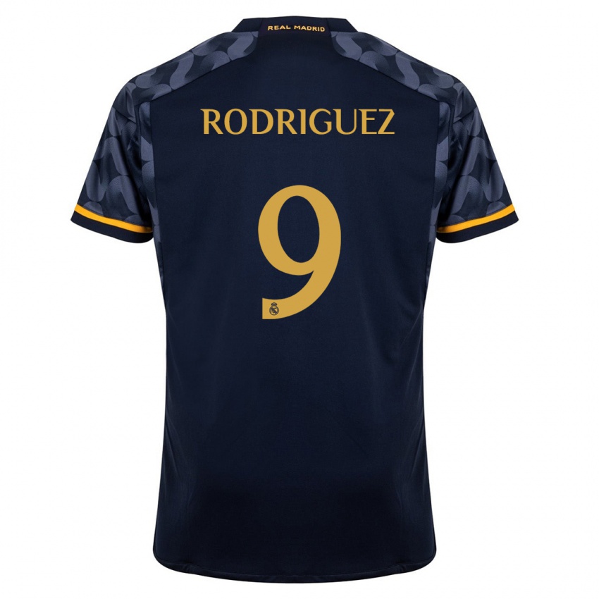 Damen Alvaro Rodriguez #9 Dunkelblau Auswärtstrikot Trikot 2023/24 T-Shirt Österreich