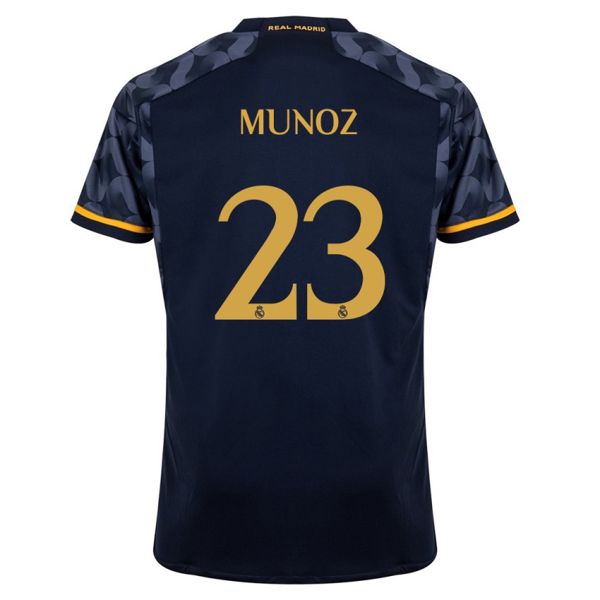 Damen Victor Munoz #23 Dunkelblau Auswärtstrikot Trikot 2023/24 T-Shirt Österreich