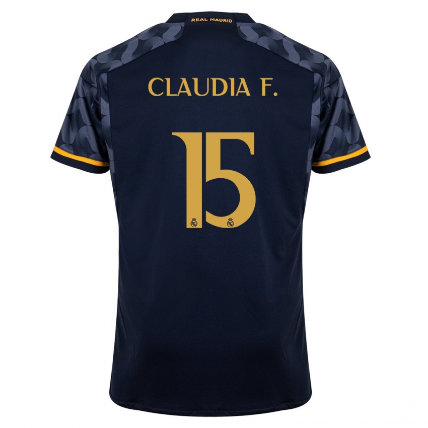 Damen Claudia Florentino #15 Dunkelblau Auswärtstrikot Trikot 2023/24 T-Shirt Österreich