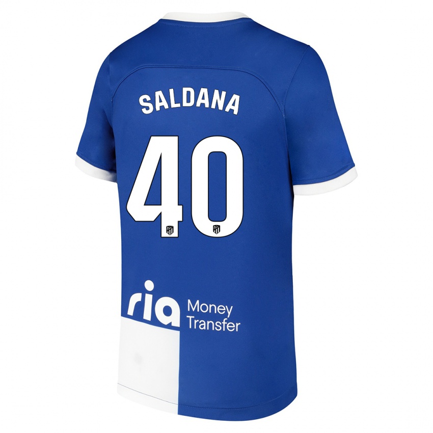 Damen Jose Saldana #40 Blau Weiss Auswärtstrikot Trikot 2023/24 T-Shirt Österreich