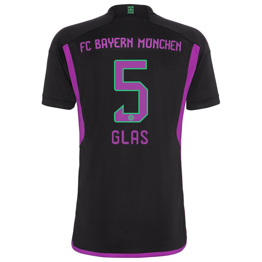 Damen Hanna Glas #5 Schwarz Auswärtstrikot Trikot 2023/24 T-Shirt Österreich