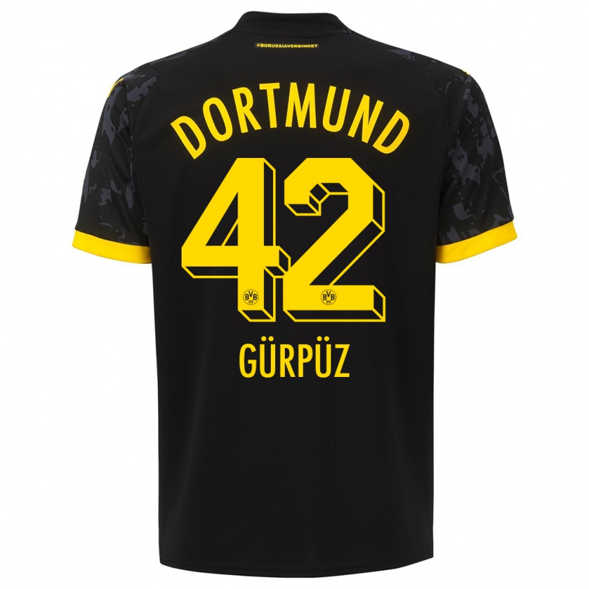 Damen Goktan Gurpuz #42 Schwarz Auswärtstrikot Trikot 2023/24 T-Shirt Österreich