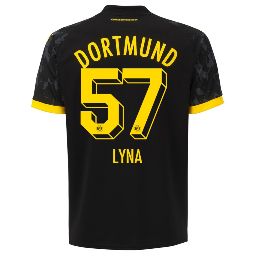 Damen Schwarz Lyna #57 Schwarz Auswärtstrikot Trikot 2023/24 T-Shirt Österreich