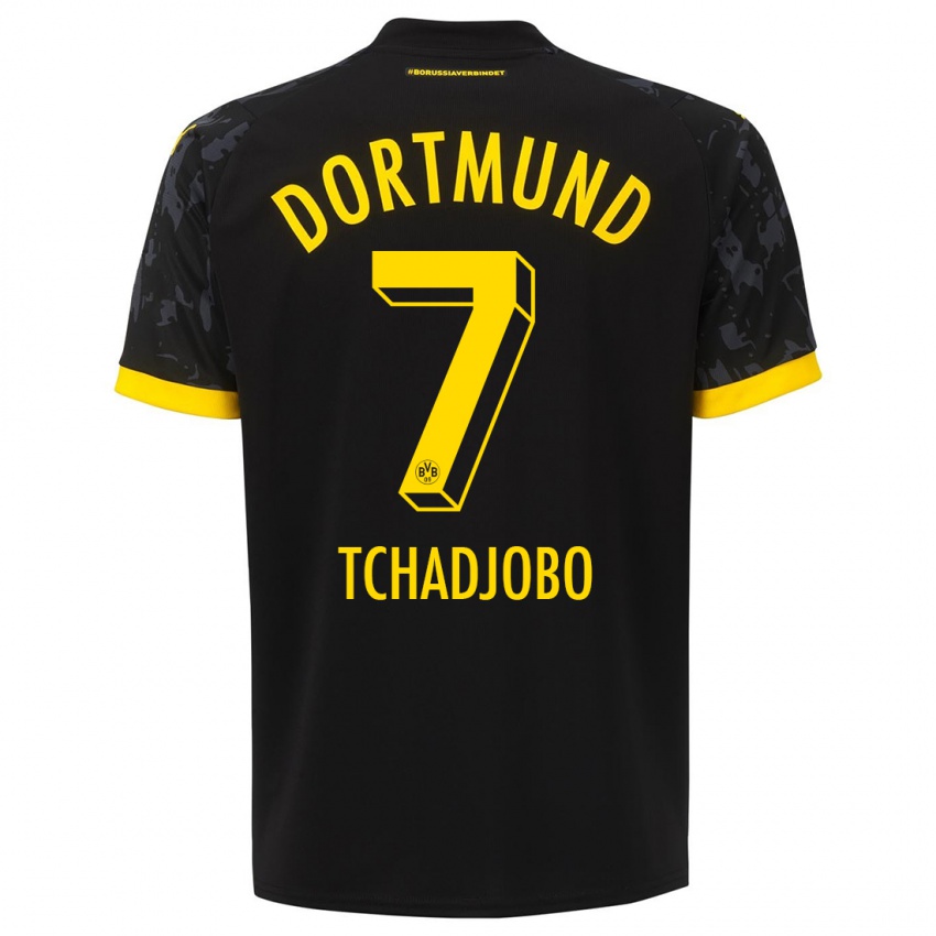Damen Dia Tchadjobo #7 Schwarz Auswärtstrikot Trikot 2023/24 T-Shirt Österreich