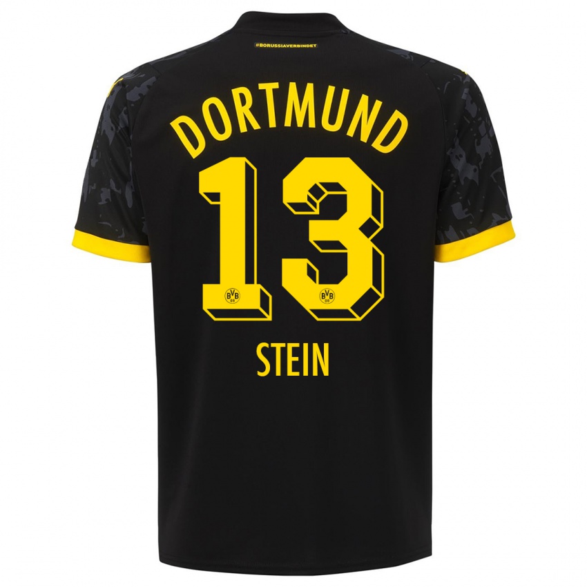 Damen Daniel Stein #13 Schwarz Auswärtstrikot Trikot 2023/24 T-Shirt Österreich
