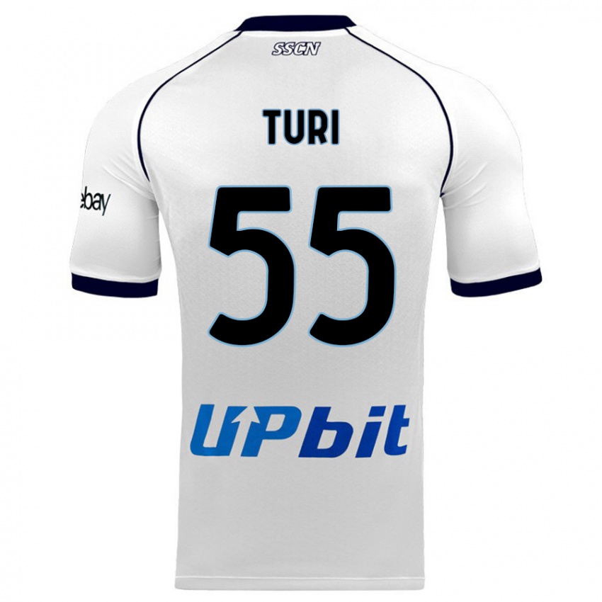 Damen Claudio Turi #55 Weiß Auswärtstrikot Trikot 2023/24 T-Shirt Österreich