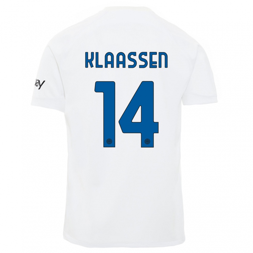 Damen Davy Klaassen #14 Weiß Auswärtstrikot Trikot 2023/24 T-Shirt Österreich