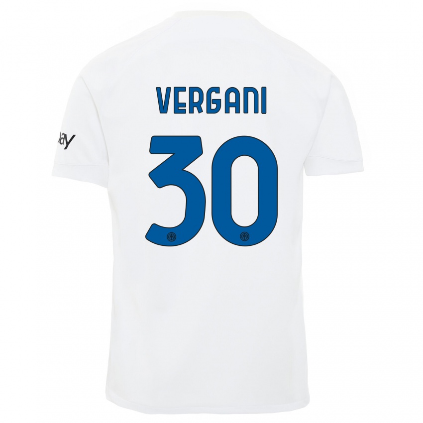 Damen Bianca Vergani #30 Weiß Auswärtstrikot Trikot 2023/24 T-Shirt Österreich