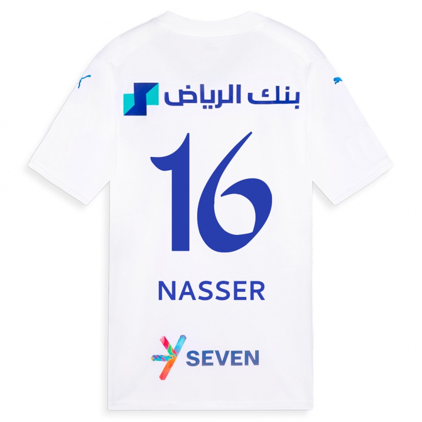 Damen Nasser Al-Dawsari #16 Weiß Auswärtstrikot Trikot 2023/24 T-Shirt Österreich