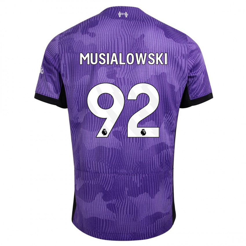 Damen Mateusz Musialowski #92 Lila Ausweichtrikot Trikot 2023/24 T-Shirt Österreich