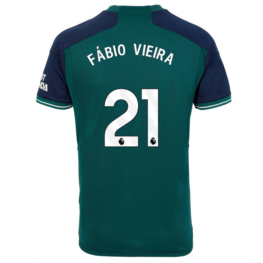 Damen Fabio Vieira #21 Grün Ausweichtrikot Trikot 2023/24 T-Shirt Österreich
