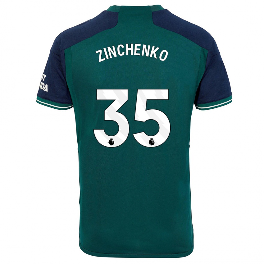 Damen Oleksandr Zinchenko #35 Grün Ausweichtrikot Trikot 2023/24 T-Shirt Österreich