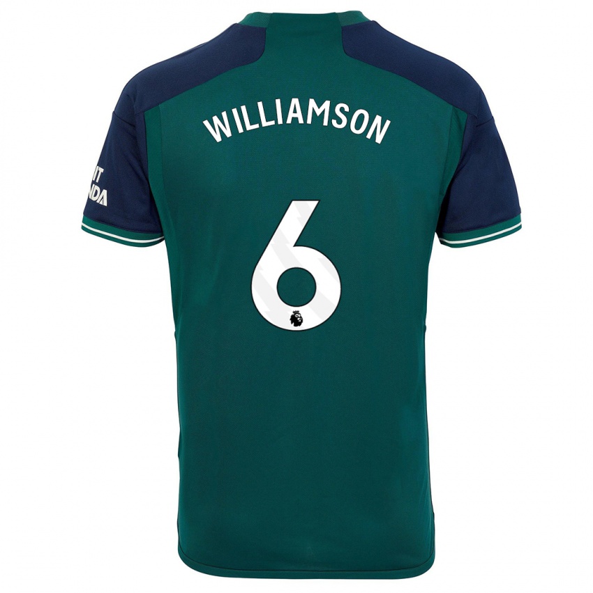 Damen Leah Williamson #6 Grün Ausweichtrikot Trikot 2023/24 T-Shirt Österreich