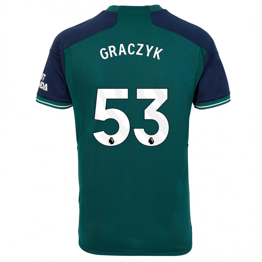 Damen Hubert Graczyk #53 Grün Ausweichtrikot Trikot 2023/24 T-Shirt Österreich
