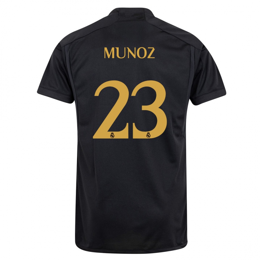 Damen Victor Munoz #23 Schwarz Ausweichtrikot Trikot 2023/24 T-Shirt Österreich