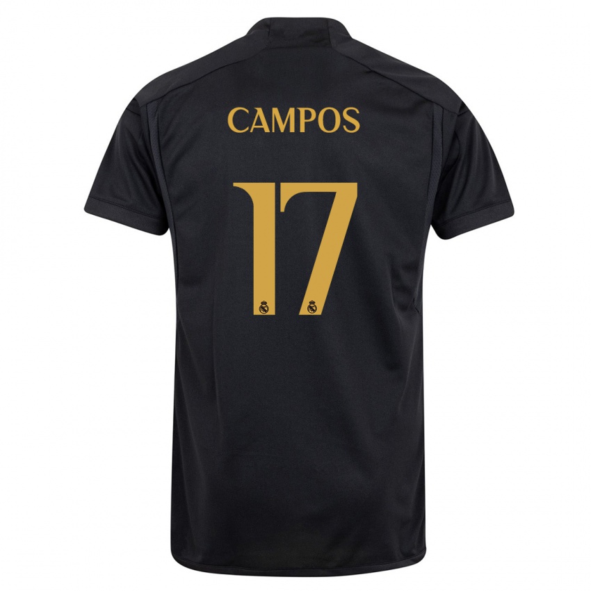 Damen Andrés Campos #17 Schwarz Ausweichtrikot Trikot 2023/24 T-Shirt Österreich