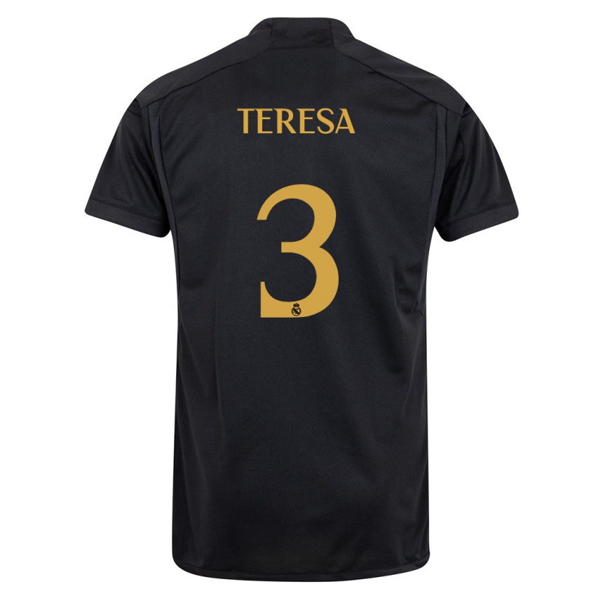 Damen Teresa Abelleira #3 Schwarz Ausweichtrikot Trikot 2023/24 T-Shirt Österreich