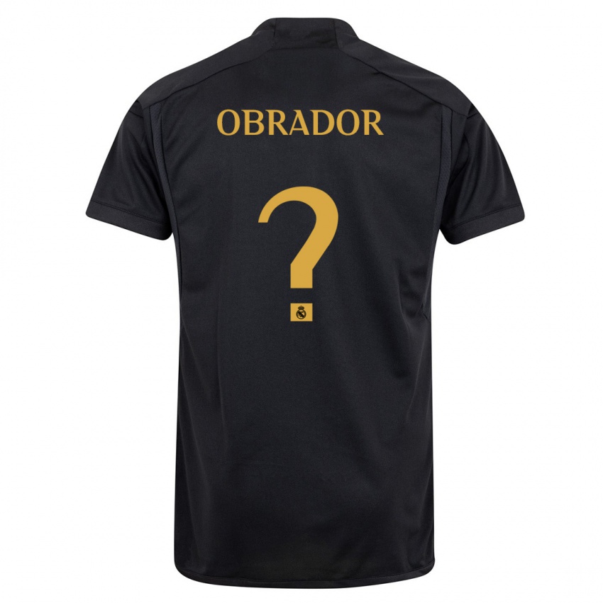 Damen Rafael Obrador #0 Schwarz Ausweichtrikot Trikot 2023/24 T-Shirt Österreich