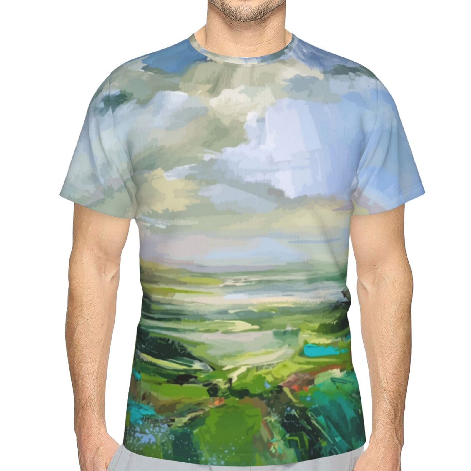Klassisches Österreich T-shirt Mit Sommergrün-malelementen