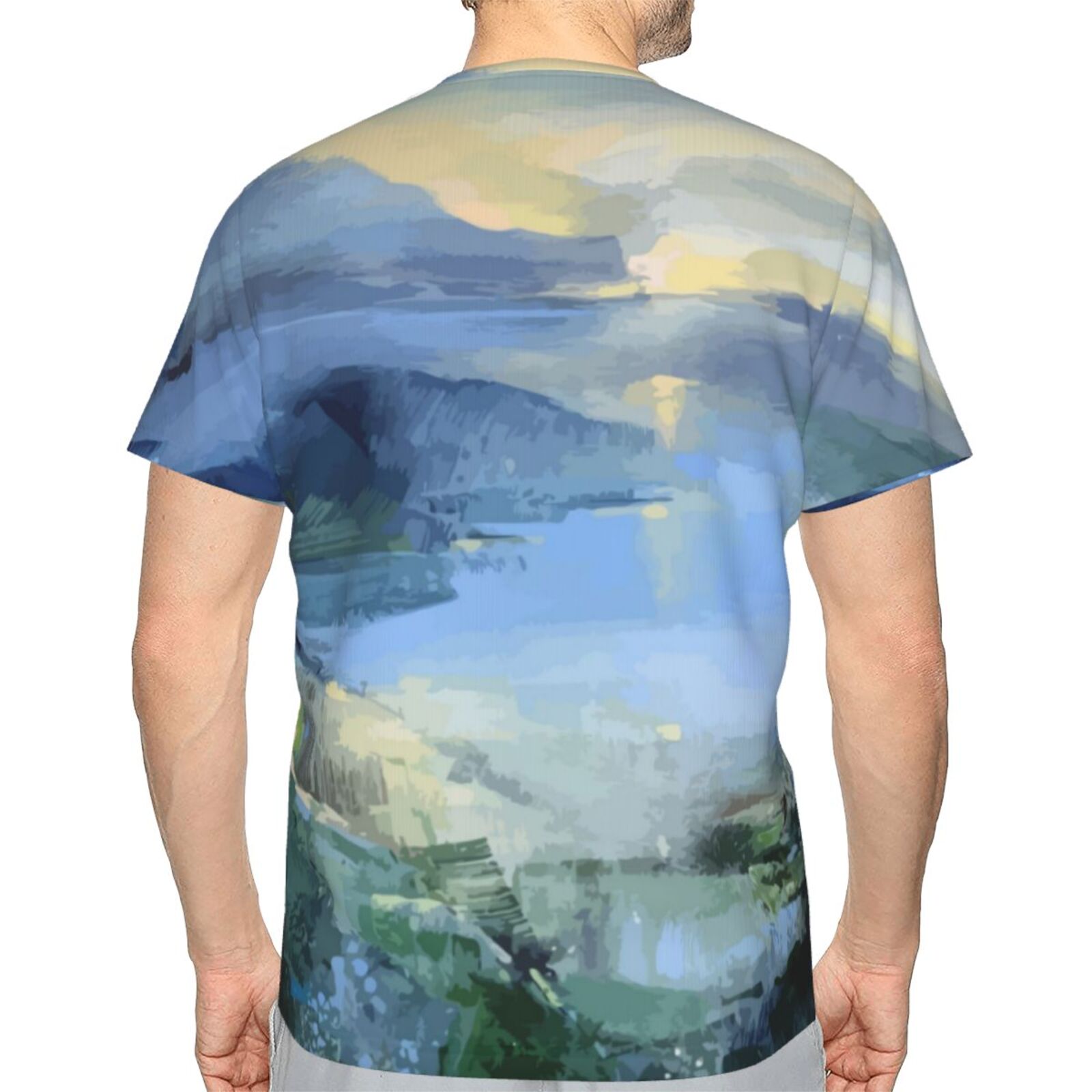 Ruhiges Meer Malerei Elemente Klassisch Österreich T-shirt
